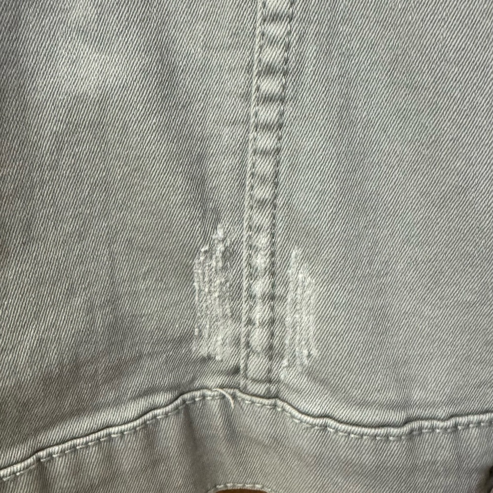 Sonoma Stylish Women's Light Green Distressed Denim Jean Jacket Plus Size 2XL - Picture 7 of 9